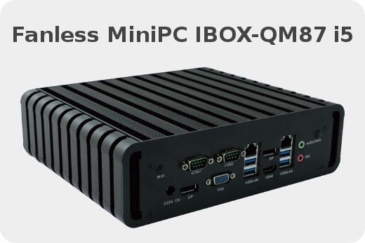 Przemysowy Komuter Fanless MiniPC IBOX-QM87 i5